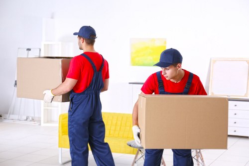 Commercial moving team planning an office relocation in Southgate