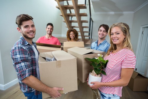 A selection of moving boxes and wrapping supplies for local packing needs