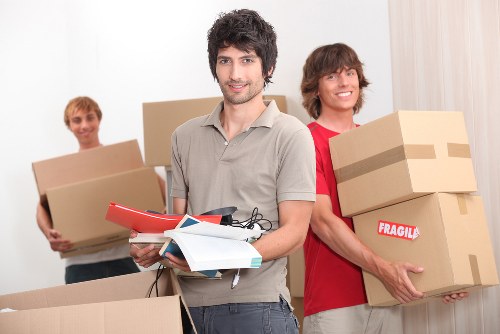 Packing office furniture and files for a Southgate business move
