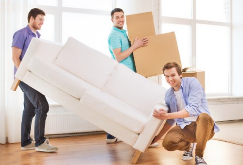 Local removals team handling student belongings for a move in Southgate