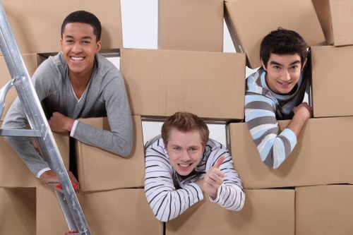Furniture removal team handling bulky items in Southgate