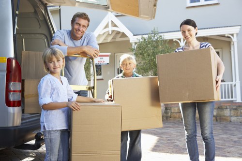 Household belongings being loaded for a Southgate move