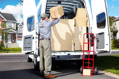 Packing boxes and preparing belongings for removal truck hire